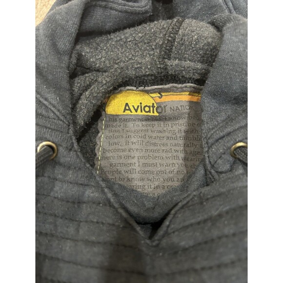 Aviator Nation Charcoal Grey Sweatsuit Set Ninja Hoodie Ombré Bolt Sweatpants - Picture 4 of 11